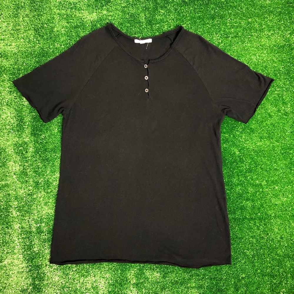 Threads 4 Thought black button down T Shirt